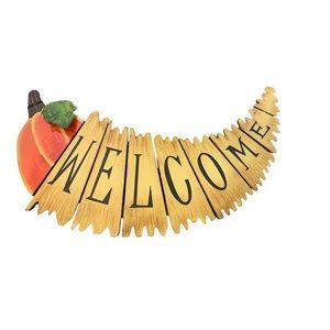 New Fall‎ Pumpkin Welcome Wood Sign